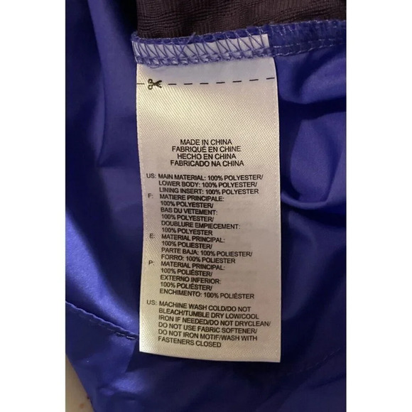 Reebok Purple Long Sleeve Zip Up Hooded Windbreaker Jacket Size‎ Small - Picture 5 of 5